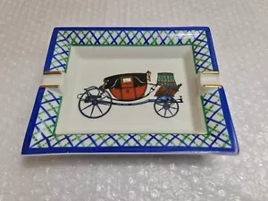 HERMÉS Paris Victorian Carriage Cigar Ashtray Unused Vintage Hermes - Foto 1 di 7