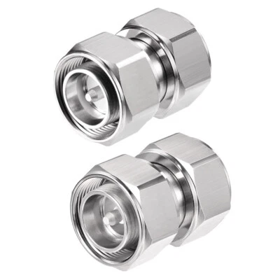 2 Pack 4.3/10 Male Plug to 4.3/10 Plug Male Low PIM Adapter Connector  - Image 1 of 4