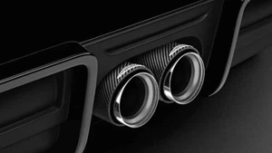 NEW GENUINE MINI F56 JCW 14 TO 17 PRO EXHAUST WITH CARBON TIPS 18302407322 - Picture 1 of 4