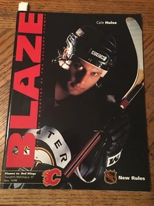 Calgary Flames GameNight Blaze Magazine Detroit Redwings Nov16 1998 NHL Hockey - Picture 1 of 8