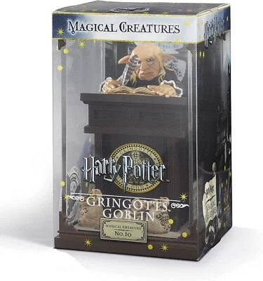 HARRY POTTER MAGICAL CREATURES GRINGOTTS GOBLIN NO10 FROM THE NOBLE COLLECTION  - image 1 of 2