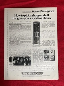 Vintage 1971 Remington Shotgun Shell Print Ad How to pick a shotgun shell ad - Bild 1 von 7