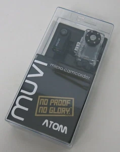 Veho Atom Muvi Micro Camcorder VCC-004-ATOM-NPNG With SD Card New Factory Sealed - Picture 1 of 4