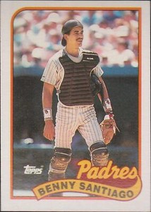 1989 Topps Benny Santiago #256 San Diego Padres Baseball
