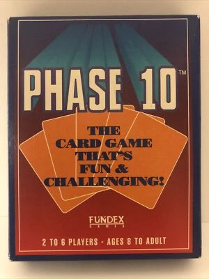 Vintage 1992 Fundex Phase 10 Card Game 2 To 6 Player Cards. - Image 1 of 4