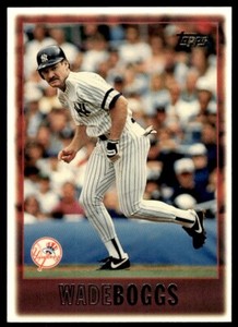 1997 Topps Baseball Card Wade Boggs p New York Yankees #8