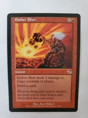 MTG Magic The Gathering Card Ember Shot Instant Red Judgment 2002 - Image 1 of 2