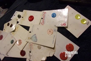 Group Of 25 Vintage all colors Buttons - Small To Med Size - One Price For All - Picture 1 of 3