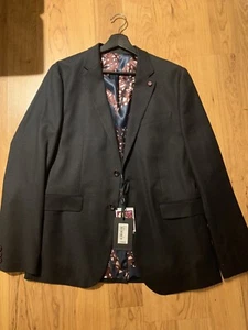 Ted Baker London Mens Sz 4(L) Halznut Core Navy Jacket $489 - Picture 1 of 5
