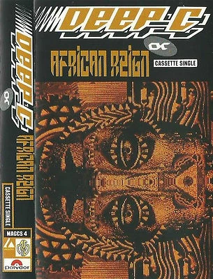 Deep C African Reign CASSETTE SINGLE Electronic House Techno 1990 M & G Records  - Image 1 of 4
