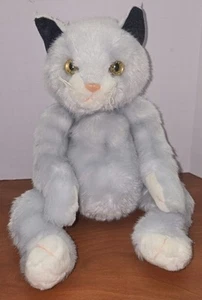 Vintage Ty Classic Pearl The Cat Plush Stuffed Animal Silver White 2000 15" - Imagen 1 de 6