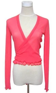 Unused Jean Paul Gaultier Soleil Tulle Cache-Coeur Blouse Top Women Size S - Picture 1 of 6
