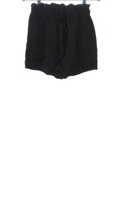 H&M Short taille haute Dames Pantalon court T EU 32 noir style décontracté - Photo 1/4