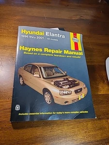 Hyundai Elantra 1996-2001 All Models #43010 Haynes Repair Manual Very Good Cond - Picture 1 of 17