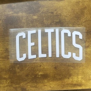 Celtics Decal/Sticker - Permanent Vinyl - 2.5”x5.25” - White - Bild 1 von 1