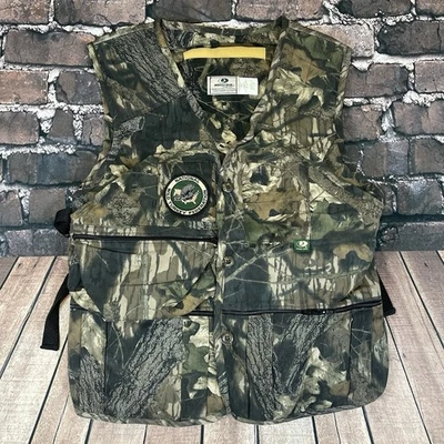 Mossy Oak National Wild Turkey Federation Camo NWTF Hunting Vest With Seat Pad M - Image 1 of 4