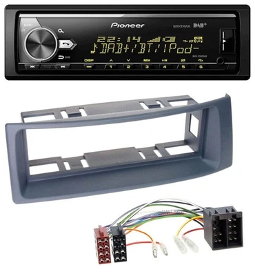 Pioneer Bluetooth USB DAB MP3 Autoradio für Renault Scenic Megane bis 03 grau - Bild 1 von 4