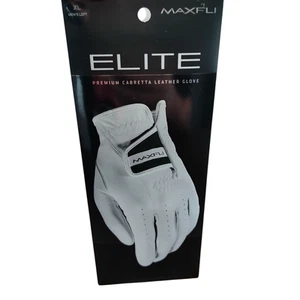 Maxfli Elite Golf Glove XL Mens Left Premium Cabretta Leather White New Soft - Picture 1 of 2