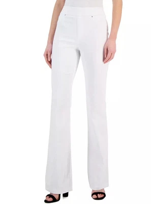 INC International Concepts Women's High-Rise Flare Pants Bright White - Image 1 of 2