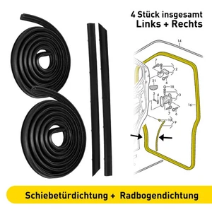 Türdichtung set 7E0837911B 7H0837566A für VW T5 T6 TRANSPORTER BUS VORNE LI + RE - Bild 1 von 13