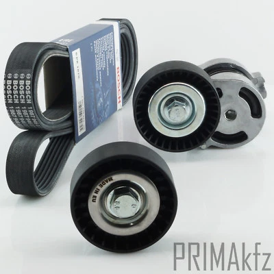 BOSCH 6PK1870 Keilrippenriemen + Riemenspanner für BMW E81 E87 E46 E83 E90 E91 - Bild 1 von 4