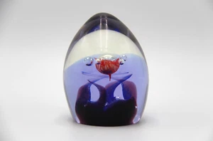1980s CAITHNESS Glass Ascension Egg Shaped Paperweight by Alastair MacIntosh - Picture 1 of 9