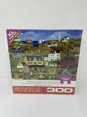 Eurographics Jigsaw Puzzle; Harvest Days in Cove Point by Carol Dyer; 300 XL pcs - Image 1 of 2