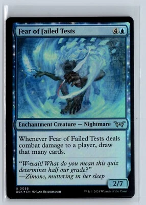 (2x FOIL) Fear of Failed Tests Duskmourn – MTG Magic the Gathering Card - Image 1 of 2