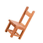  Doll House Furniture Miniature Wooden Chair Ornament Statue