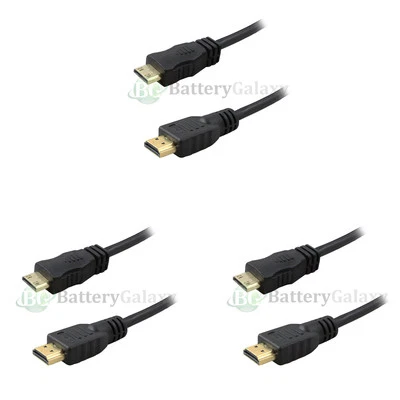 3X NEW 6FT HDMI to Mini HDMI Cable For Sony Canon Nikon HD Camera HOT! - Image 1 of 4