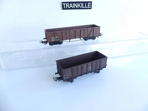 SMCF METAL 2 WAGONS TOMBEREAU ESSIEUX NON ISOLES 3 RAIL - Picture 1 of 5