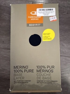 Camisa Icebreaker Bodyfit Lana Merino Crew Mt Blanc Capa Base Para Hombres XL Foto 1 de 2