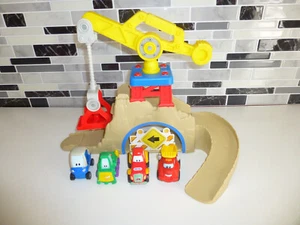 Hasbro Tonka Chuck & Friends Fold 'n Go Construction Playset 2009 & 4 Vehicles - Picture 1 of 9