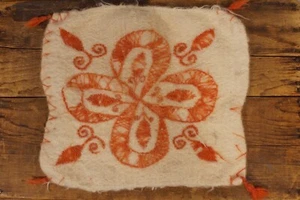 Antique Peruvian Fur Pillow Case Lama Alpaca Folk Art - Picture 1 of 8