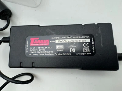 TARGUS universal notebook AC adapter PA-1900-04 APA03US - Image 1 of 4