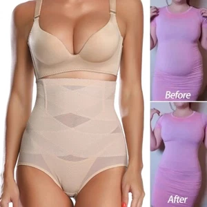 Women Tummy Control High Waist Panties Girdle Body Shaper Butt Lift Underwear US - Picture 1 of 13