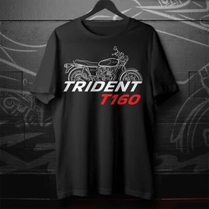 Triumph Trident T160 1975-1976 Motorcycle T-Shirt for Riders - Picture 1 of 4