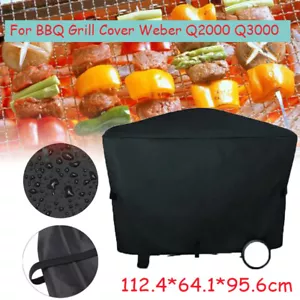 For Weber Family Series Q3000 Q2000 BBQ Grill Cover Outdoor Barbecue Waterproof - Picture 1 of 10