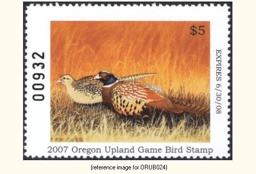 D2K Oregon Upland Bird 2007-8 $5 - Image 1 of 1