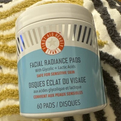 First Aid Beauty Facial Radiance Pads - Exfoliating Pads With AHA 60 Pads New - Image 1 of 2