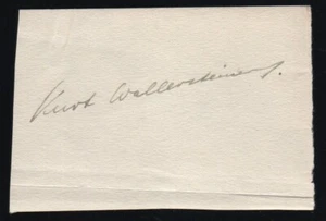 Wissenschaftler Kurt Wallenstein Autogramm, KGVI Cover London England 1944 - Bild 1 von 3