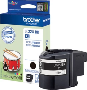 Original Brother LC22U BK XL schwarz DCP-J785DW MFC-J985DW OVP DATUM 03/2024 - Zdjęcie 1 z 1