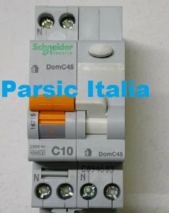 16715 Interruttore Magnet. Diff. DOMC45C1030C-1P+N-C10-30mA-AC ( = 6 PEZZI ) - Imagen 1 de 3