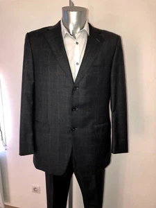 Traje Gris Cuadrado Morado ZEGNA Trofeo Chaqueta 50 Pantalón 40 Estado Nuevo - Imagen 1 de 9