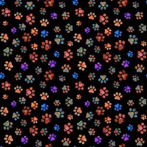 Quilting Treasures - Quilt Room Kitties 108" Wide Backing - Paw Toss Black, BTY - Picture 1 of 5