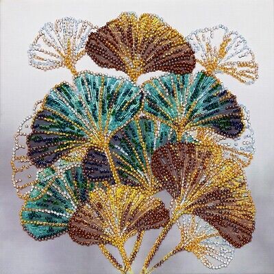 Bead Embroidery Kit Flowers Beaded Stitching Beadwork Bead Needlepoint DIY • 39.54€