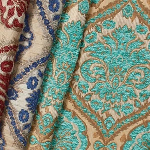 Baroque Floral Two Tone Chenille 57" Heavyweight Upholstery Jacquard Fabric - Picture 1 of 16
