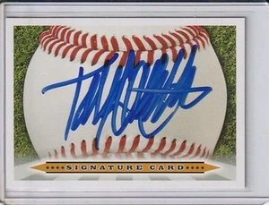 Todd Hollandsworth Autographed Baseball Signature Card-Dodgers/Rockies - Picture 1 of 2
