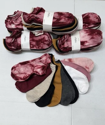 Capelli New York Mujer Multicolor Cómodo Suave No Show 10 Pares Calcetines Talla Única Foto 1 de 4