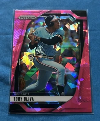 Panini Prizm Tony Oliva #182 Twins Pink Ice Prizm 2025 - Salón de la fama Foto 1 de 2